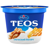 Йогурт Teos Греческий Грецкий орех-мёд 2%, 250г