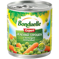 Горошек Bonduelle Expert зелёный с морковью, 200г