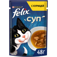 Влажный корм Felix для кошек с курицей, 48г