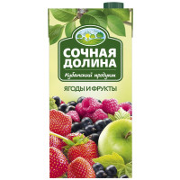 Напиток сокосодержащий Сочная Долина из ягод и фруктов, 1,93л