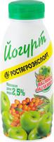Йогурт Ростагроэкспорт питьевой яблоко-облепиха 2.5%, 290мл
