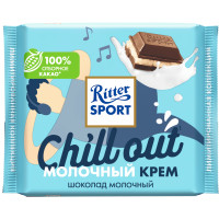 Шоколад Ritter Sport Молочный Крем с начинкой с молоком и ванилью, 100г