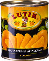 Мандарины Lutik дольки в сиропе, 300г