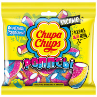 Мармелад жевательный Chupa Chups Роллсы с апельсиново-лимонным вкусом, 150г