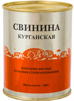 Свинина кусковая Курганская, 340г