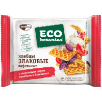 Хлебцы Eco-botanica вафельные с творожным сыром, томатами и базиликом, 75г