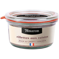 Паштет Ипатов Rillettes De Canard Aux Raisins из мяса уток, 120г