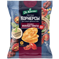 Чипсы Dr.Korner цельнозерновые кукурузно-рисовые с вялеными томатами и бальзамиком, 50г