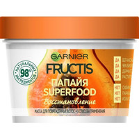 Маска для волос Garnier Fructis Superfood 3в1 восстановление папайя, 390мл