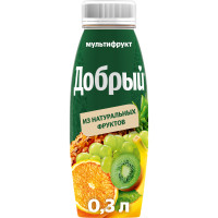 Нектар Добрый мультифрукт с витамином А, 300мл