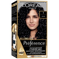 Краска для волос L'Oreal Paris Recital Preference коллаген Неаполь чёрный 1.0