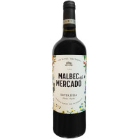 Вино Malbec Del Mercado сортовое красное сухое 14.5%, 750мл