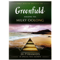 Чай Greenfield Молочный оолонг зелёный в пирамидках, 20х1.8г
