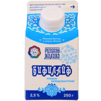Бифилайф Рузское Молоко Рузский 2.5%, 250мл