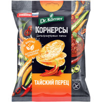 Чипсы Dr.Korner кукурузно-рисовые с тайским острым сладким перцем, 50г