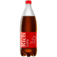 Напиток газированный Rich Cola  с пониженной калорийностью безалкогольный, 1л