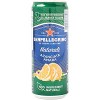 Напиток газированный Sanpellegrino Amara безалкогольный с соком, 330мл