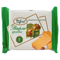 Вафли Bifrut ореховые на фруктозе, 60г