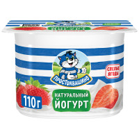 Йогурт Простоквашино с клубникой 2.9%, 110г