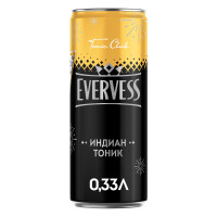 Напиток безалкогольный Evervess Индиан тоник ароматизированный сильногазированный, 330мл