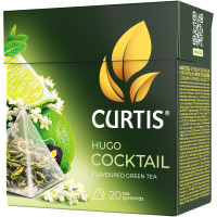 Чай Curtis Hugo Cocktail зелёный в пирамидках, 20х1.8г