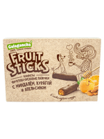 Конфеты Galagancha Fruit Sticks с миндалём курагой апельсином в шоколадной глазури, 175г