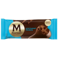 Эскимо Магнат Шоколадный трюфель сливочное с наполнителем-бисквитами в шоколаде 8%, 72г