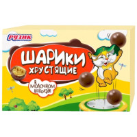 Конфеты Рузик Chocoboco в молочном шоколаде с хрустящим кукурузным шариком, 60г