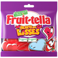 Мармелад Fruittella Hearts and Kisses жевательный, 100г