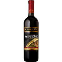 Вино Vinnikoff Ханчакрак красное полусладкое 10-12%, 700мл