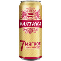 Пиво Балтика №7 Мягкое светлое 4.7%, 450мл