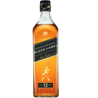 Виски Johnnie Walker Black Label 12 лет купажированный, 0.7л