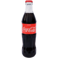 Напиток Coca Cola Classic со вкусом колы безалкогольный газированный стеклянная бутылка, 330мл