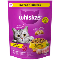 Сухой корм Whiskas для кошек Подушечки с паштетом Ассорти с курицей и индейкой, 800г