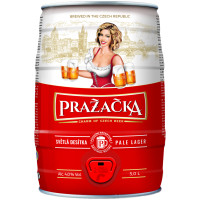 Пиво Prazacka Чешское классическое светлое 4%, 5л