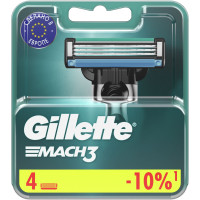 Кассеты для бритья Gillette Mach 3 сменные, 4шт