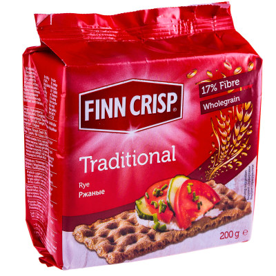 Хлебцы Finn Crisp Traditional ржаные из цельносмолотой муки, 200г