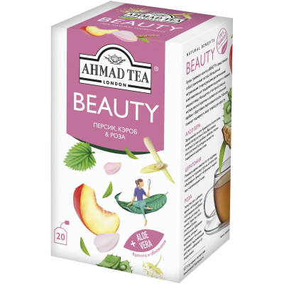 Чай Ahmad Tea Carob & Rose Petals Beauty, 20х1.5г