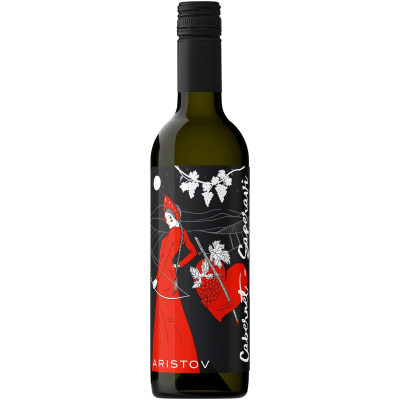 Вино Aristov Cabernet-Saperavi красное сухое 12.5%, 375мл