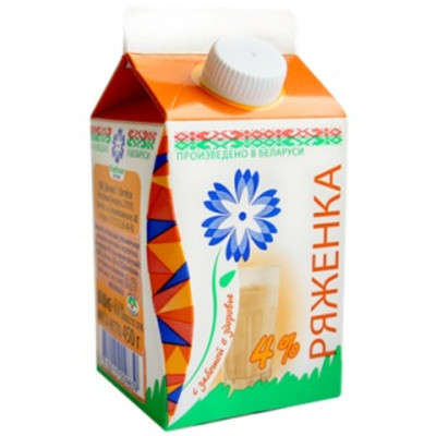 Ряженка Витебское Молоко 4%, 450мл