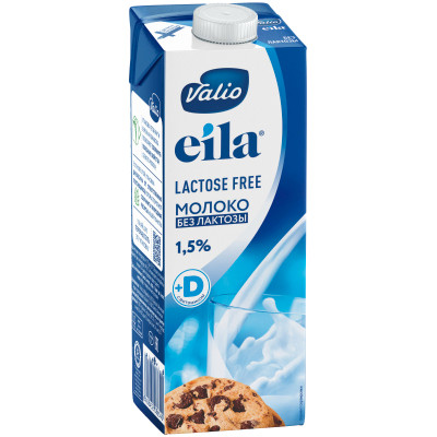 Молоко Viola Eila Zero Lactose безлактозное ультрапастеризованное 1.5%, 1л
