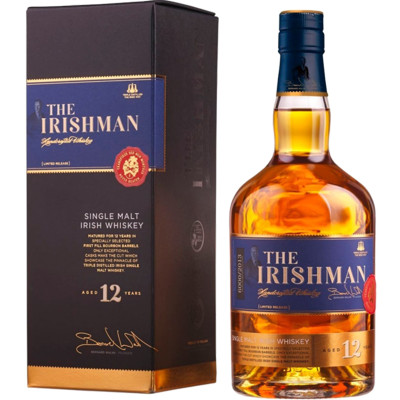 Виски The Irishman 12-летний односолодовый 43%, 700мл