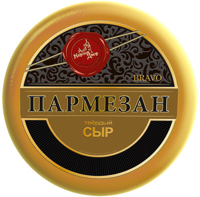Сыр твёрдый Карлов Двор Пармезан Bravo 45%