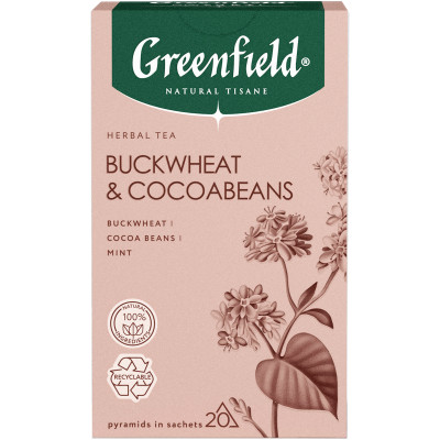 Чай Greenfield Natural Tisane Buckwheat & Cocoabeans, 20х1,8г