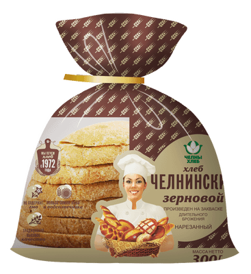 Хлеб Челны-Хлеб Челнинский зерновой нарезка, 300г