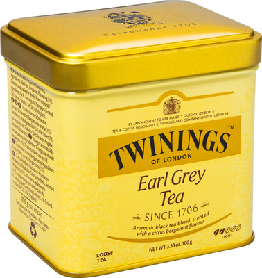 Чай Twinings Эрл Грей чёрный с бергамотом, 100г