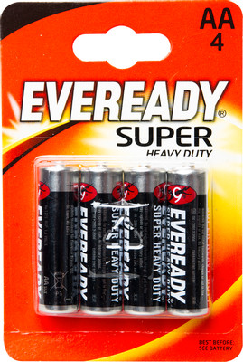 Батарейки Eveready Super Heavy Duty AA R6, 4шт