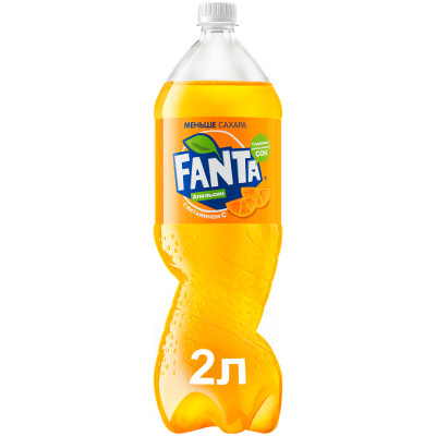 Напиток безалкогольный Fanta апельсин газированный, 2л