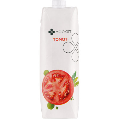 Сок томатный с мякотью восстановленный с солью Маркет Перекрёсток, 1л