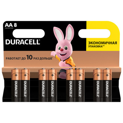 Батарейки Duracell АА LR6 MN1500, 8шт